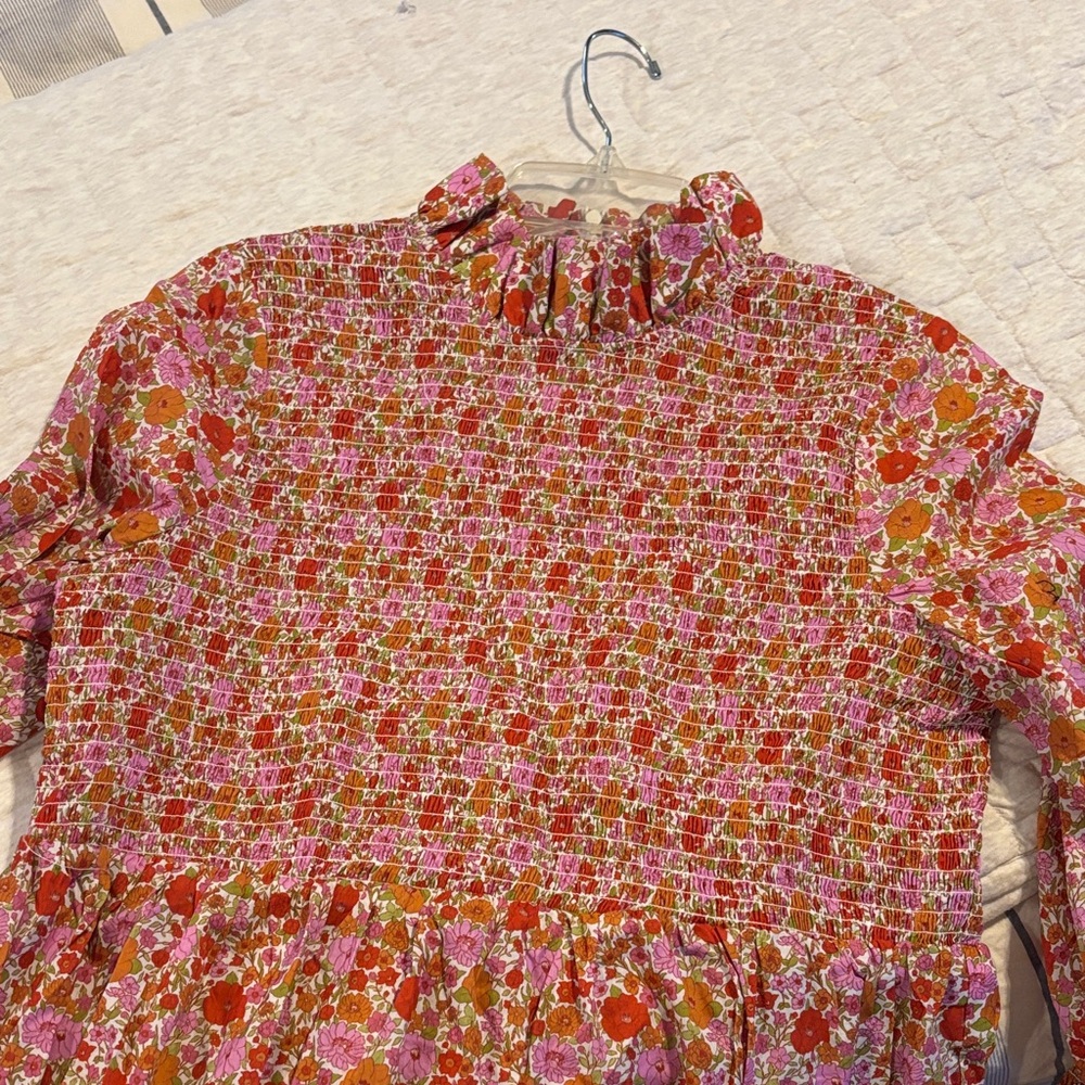 Tuckernuck Pink and Orange Floral Blouse - Picture 2 of 3